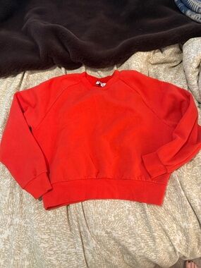 Athleta Red Crewneck Sweatshirt